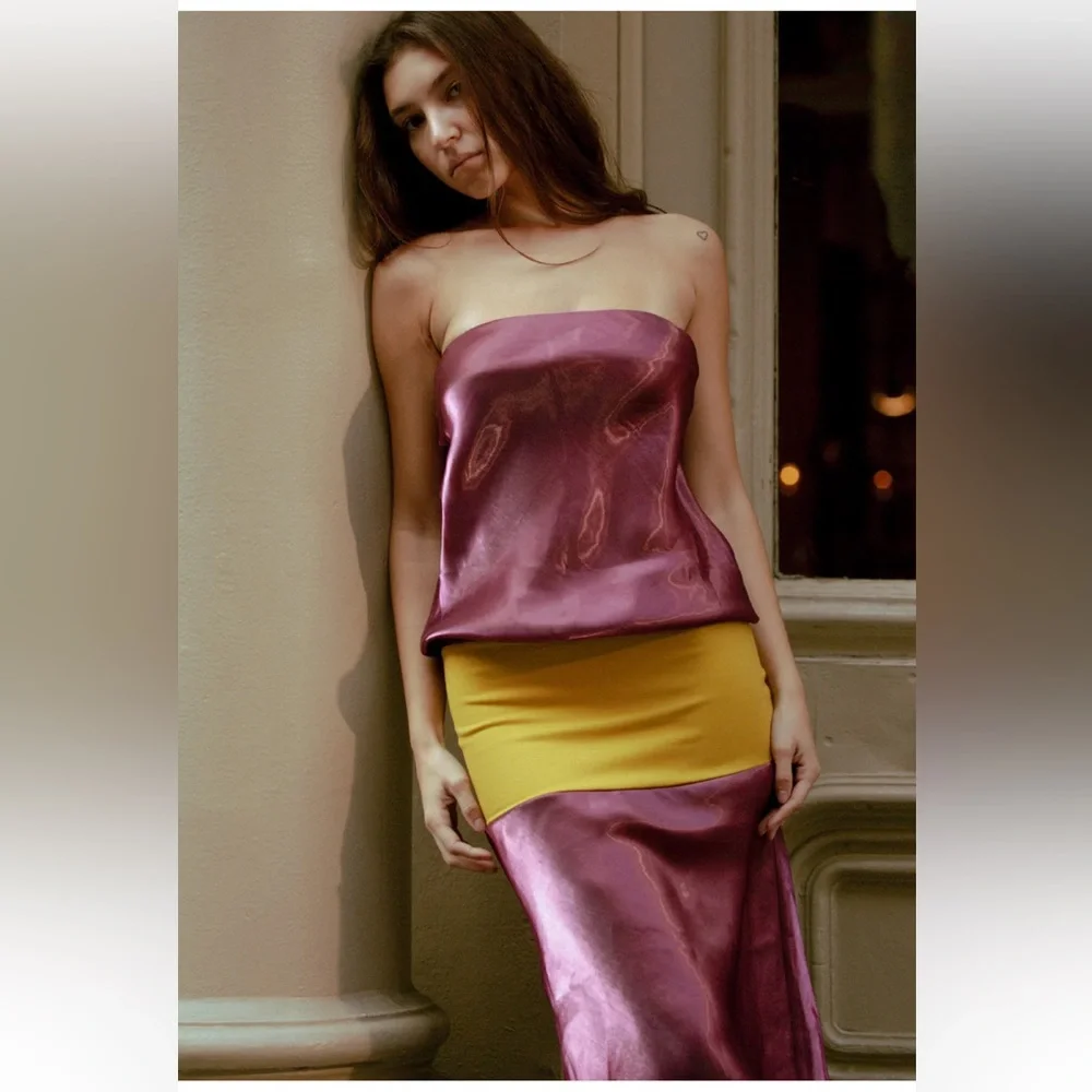 Mode Mischief Melt Panel Tube Top Dress - Picture 2 of 6